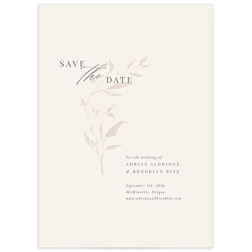 Rustic Minimal Save The Date Cards