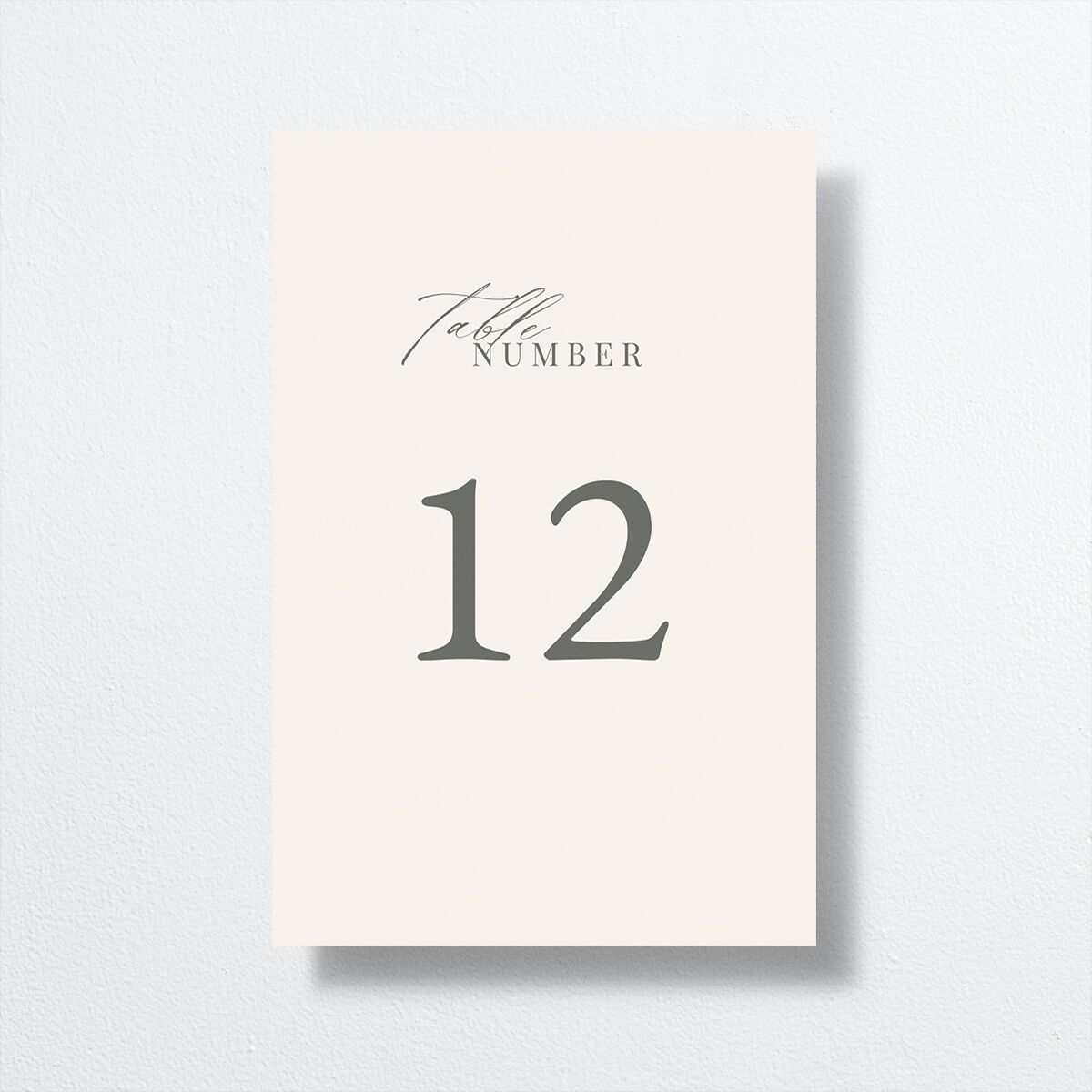 Rustic Minimal Table Numbers front