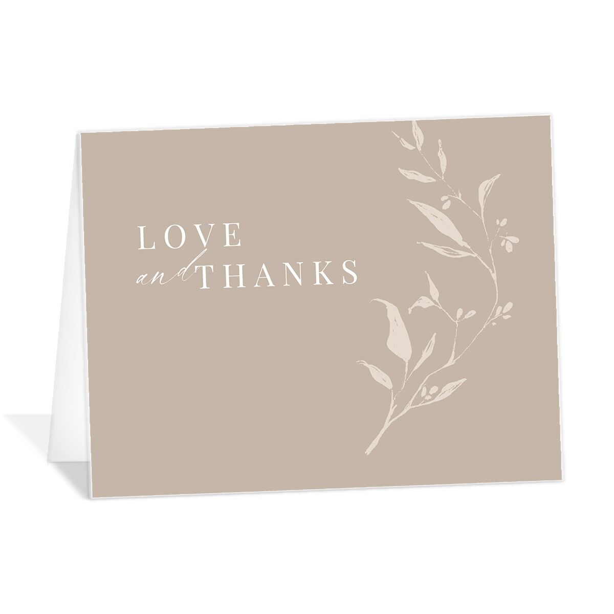 Rustic Minimal Thank You Cards