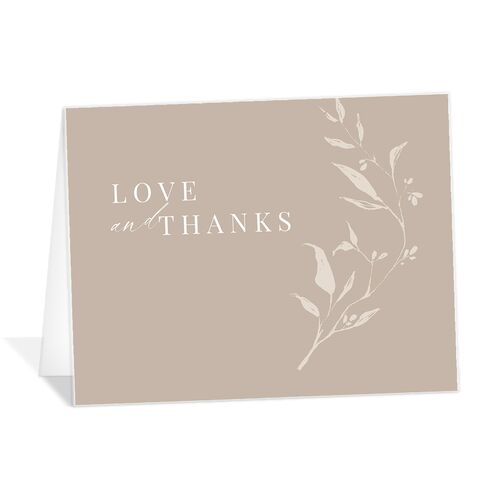 Rustic Minimal Thank You Cards - 