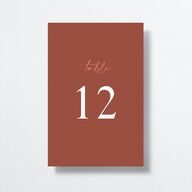Romantic Bohemian Table Numbers Shell Pink Signature