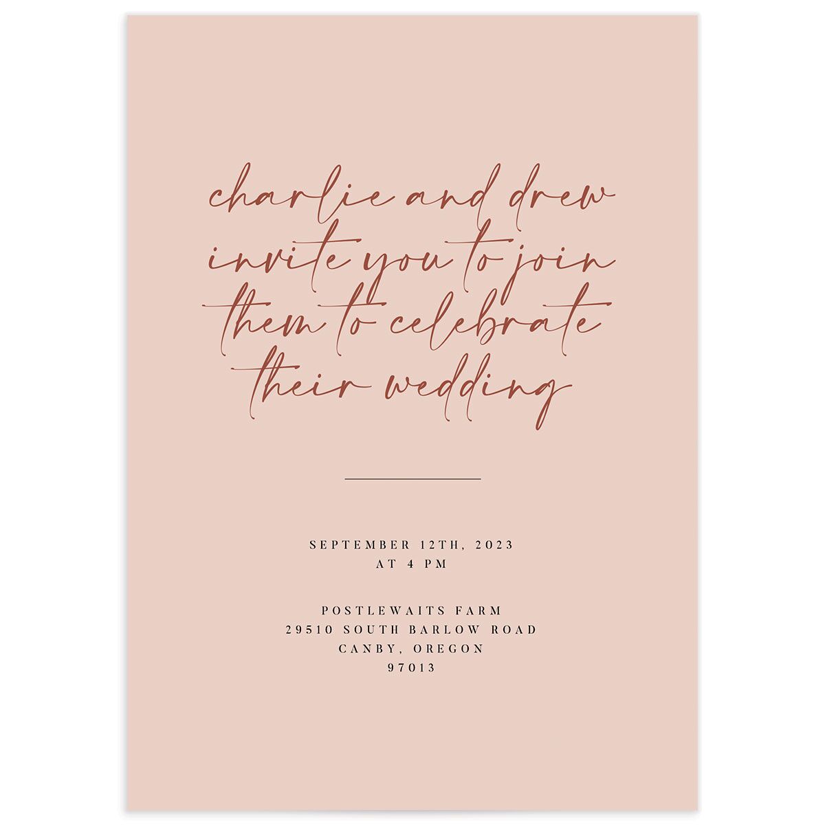 Romantic Bohemian Wedding Invitations