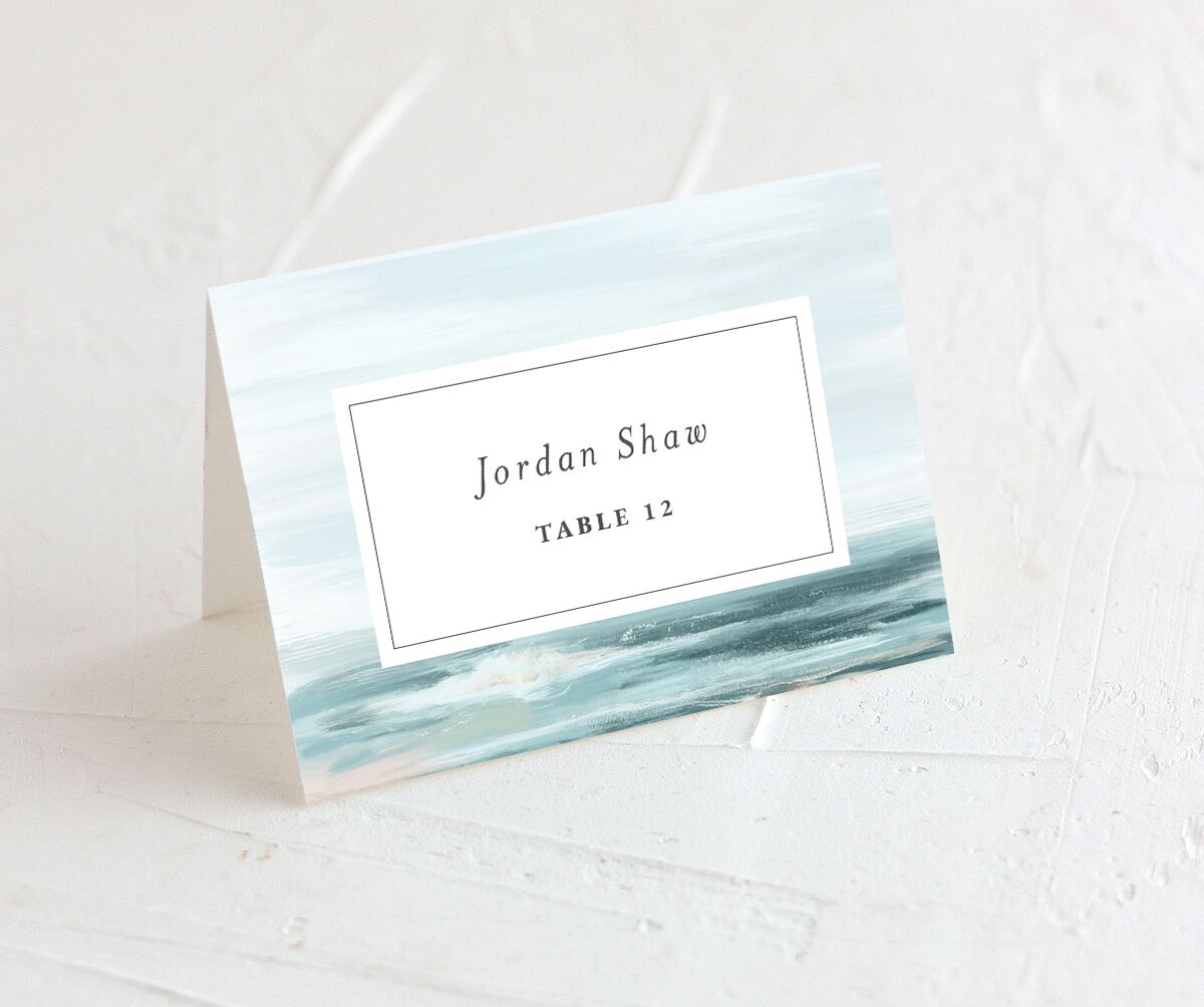 Painted Beach Place Cards front