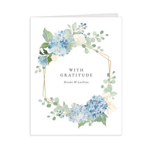 Watercolor Hydrangea Thank You Cards