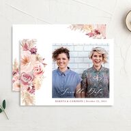 Blush Bouquets Save the Date Cards Blossom Signature smooth No