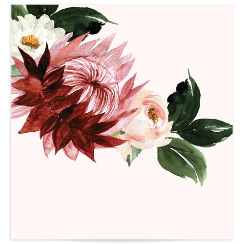 Striking Blooms Standard Envelope Liners Standard Hunter Green