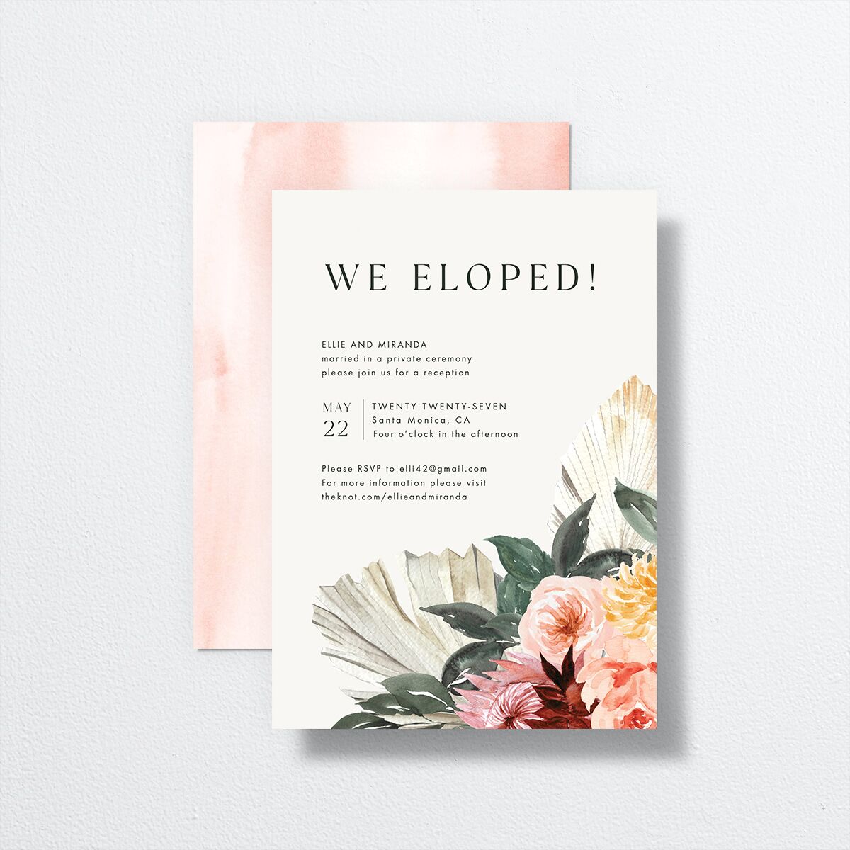 California Florals Change the Date Cards Cotton Signature
