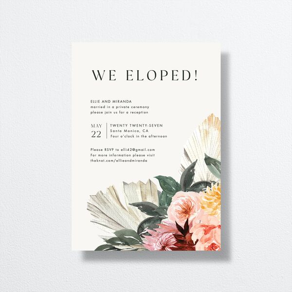 California Florals Change the Date Cards Cotton Signature