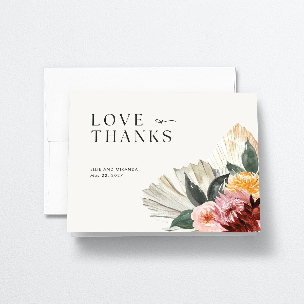California Florals Thank You Cards Cotton