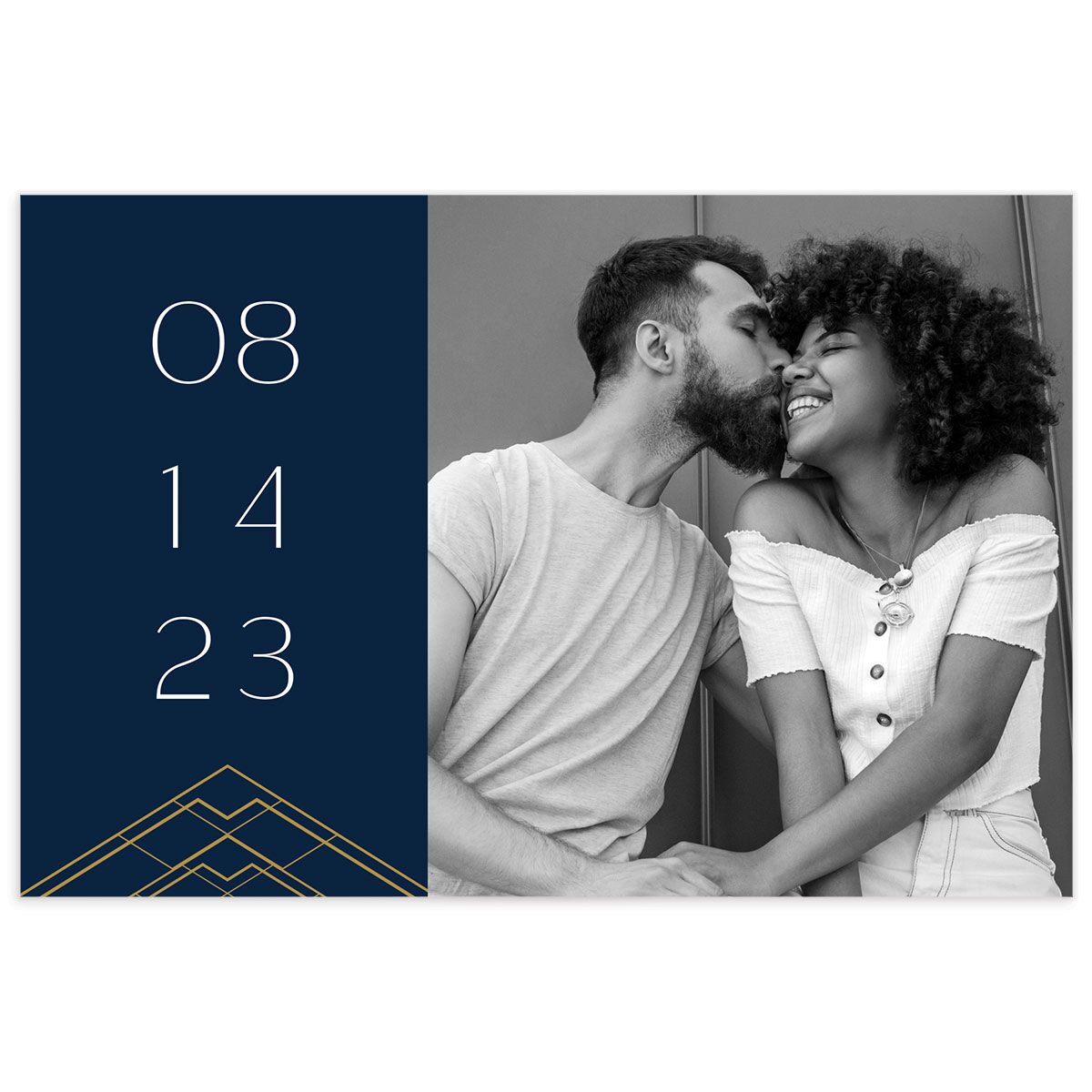 Formal Deco Save The Date Postcards
