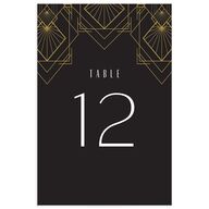 Formal Deco Table Numbers Midnight Signature