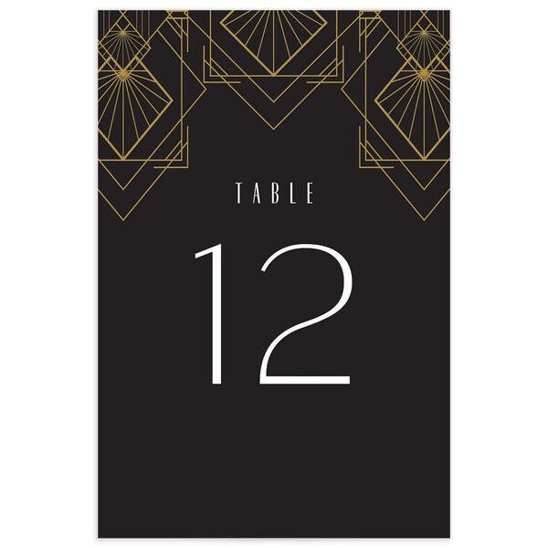 Formal Deco Table Numbers Midnight Signature