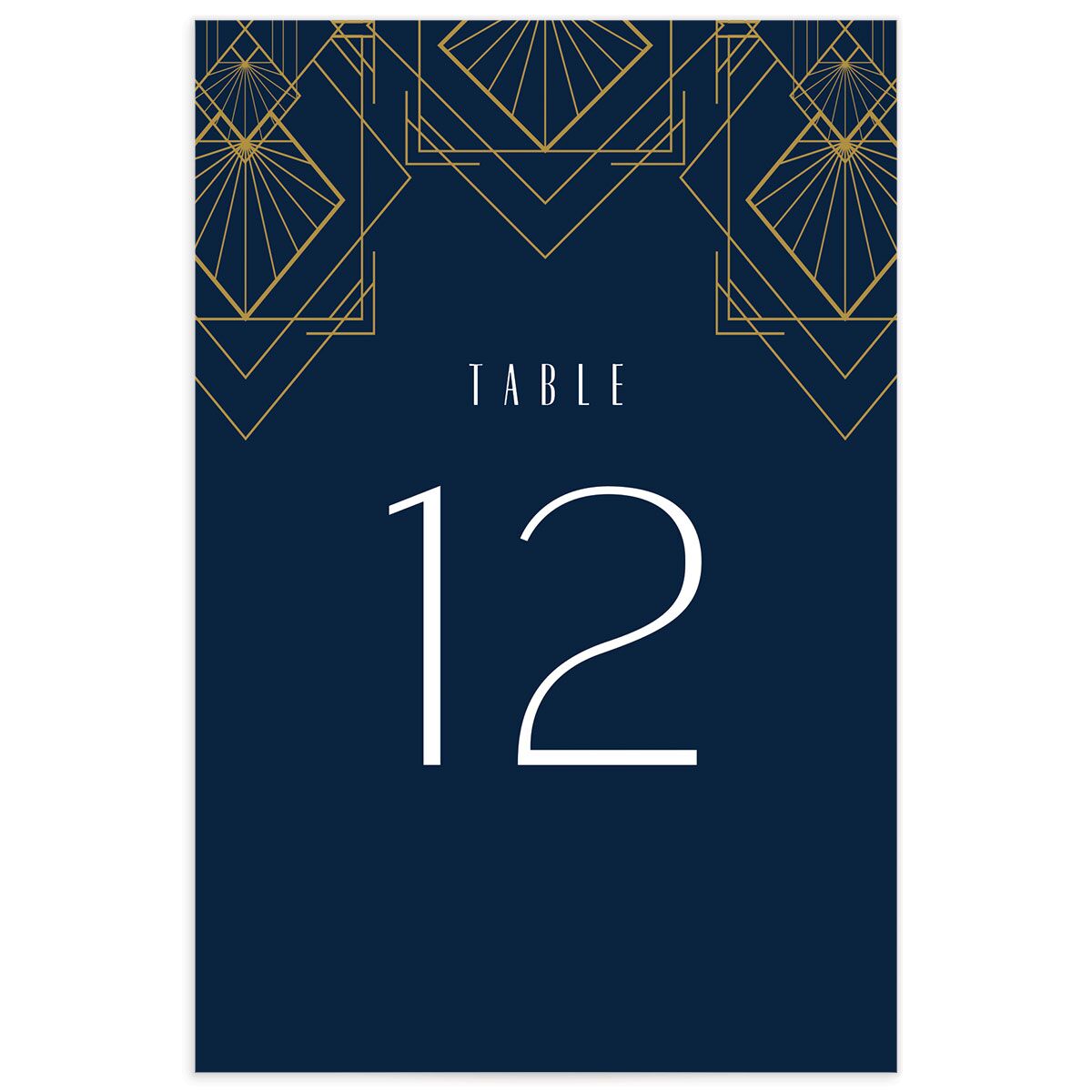 Formal Deco Table Numbers
