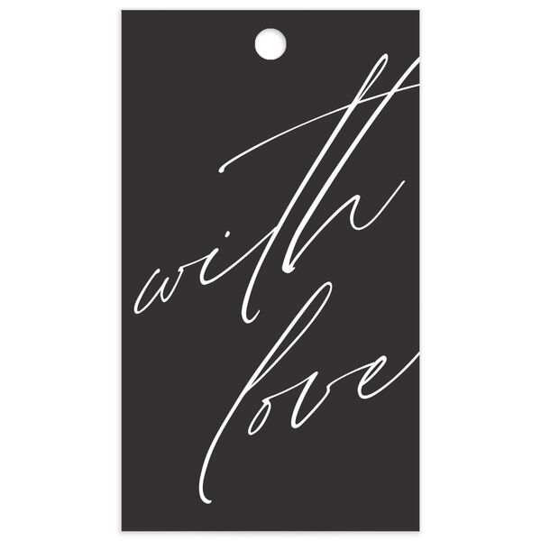 Modern Script Favor Gift Tags front