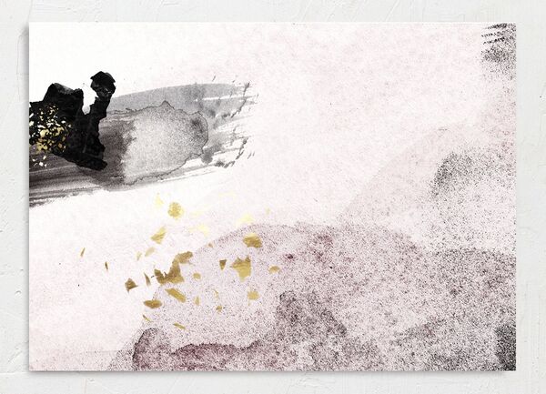 Modern Script Save The Date Cards back