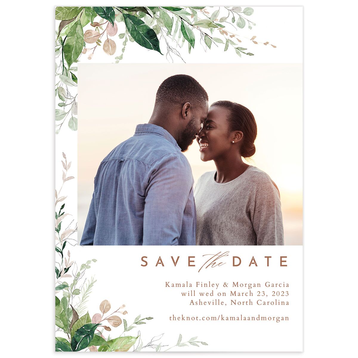 Wild Vines Save The Date Cards