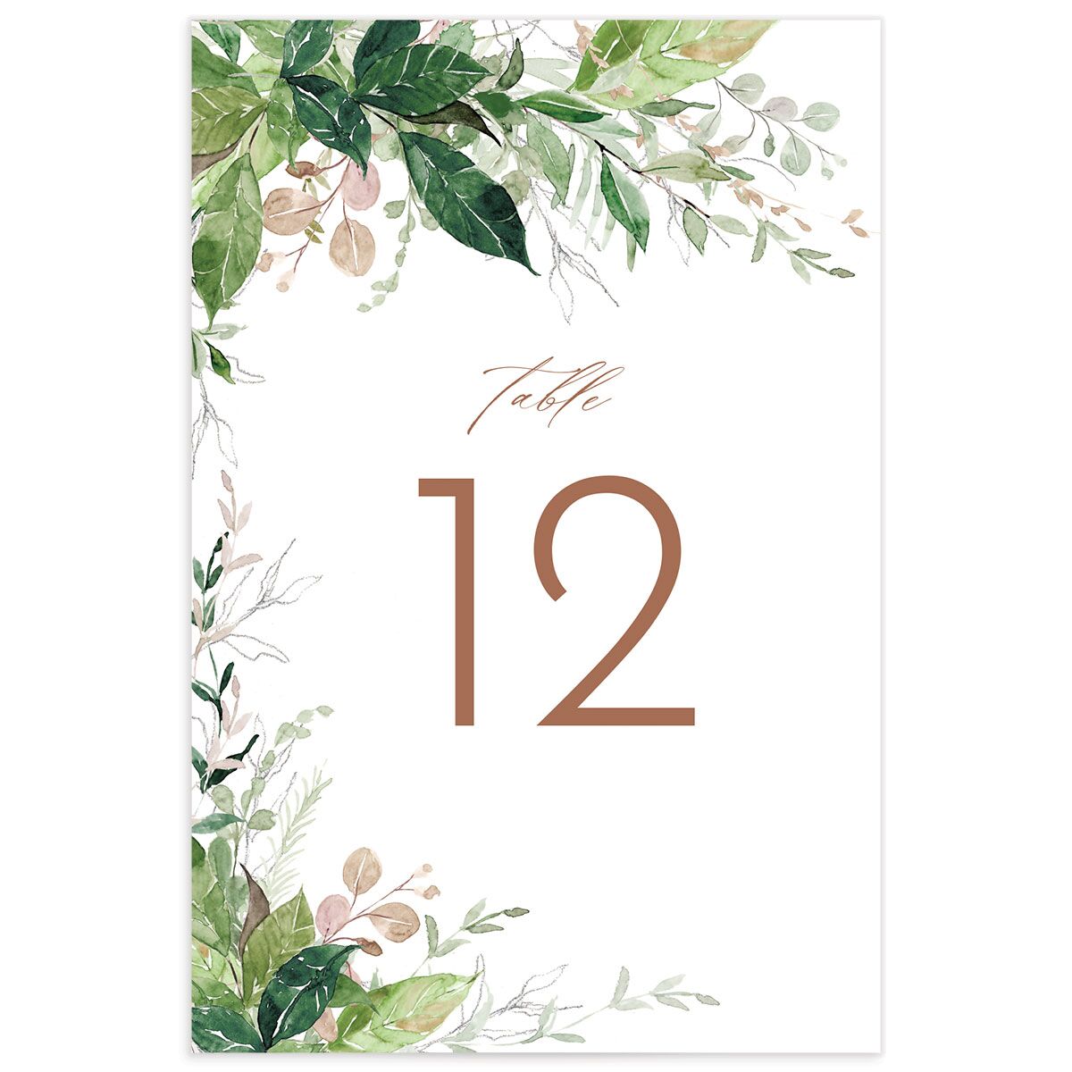 Wild Vines Table Numbers