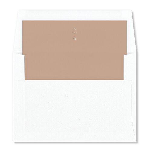 You Are Mine Envelope Liners Mocha Standard