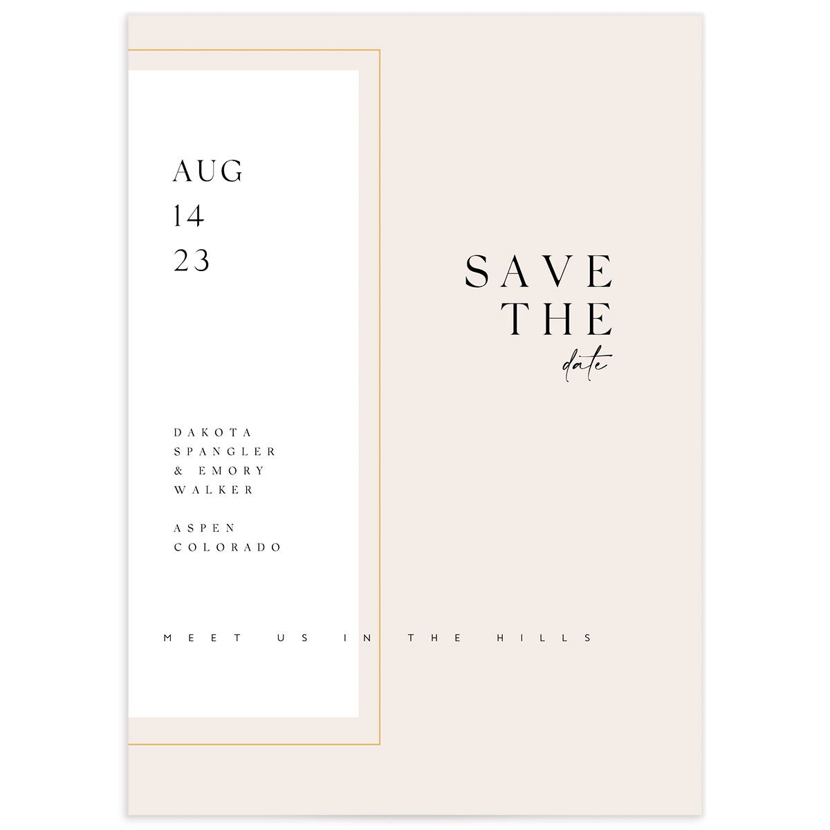 Ethereal Type Save the Date Cards