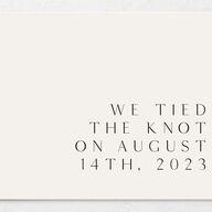 Elegant Typography Change the Date Cards Cotton Signature