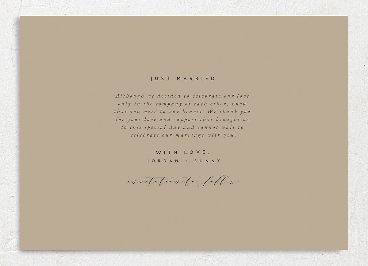 Elegant Typography Change the Date Cards Cotton Signature