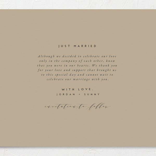 Elegant Typography Change the Date Cards Cotton Signature