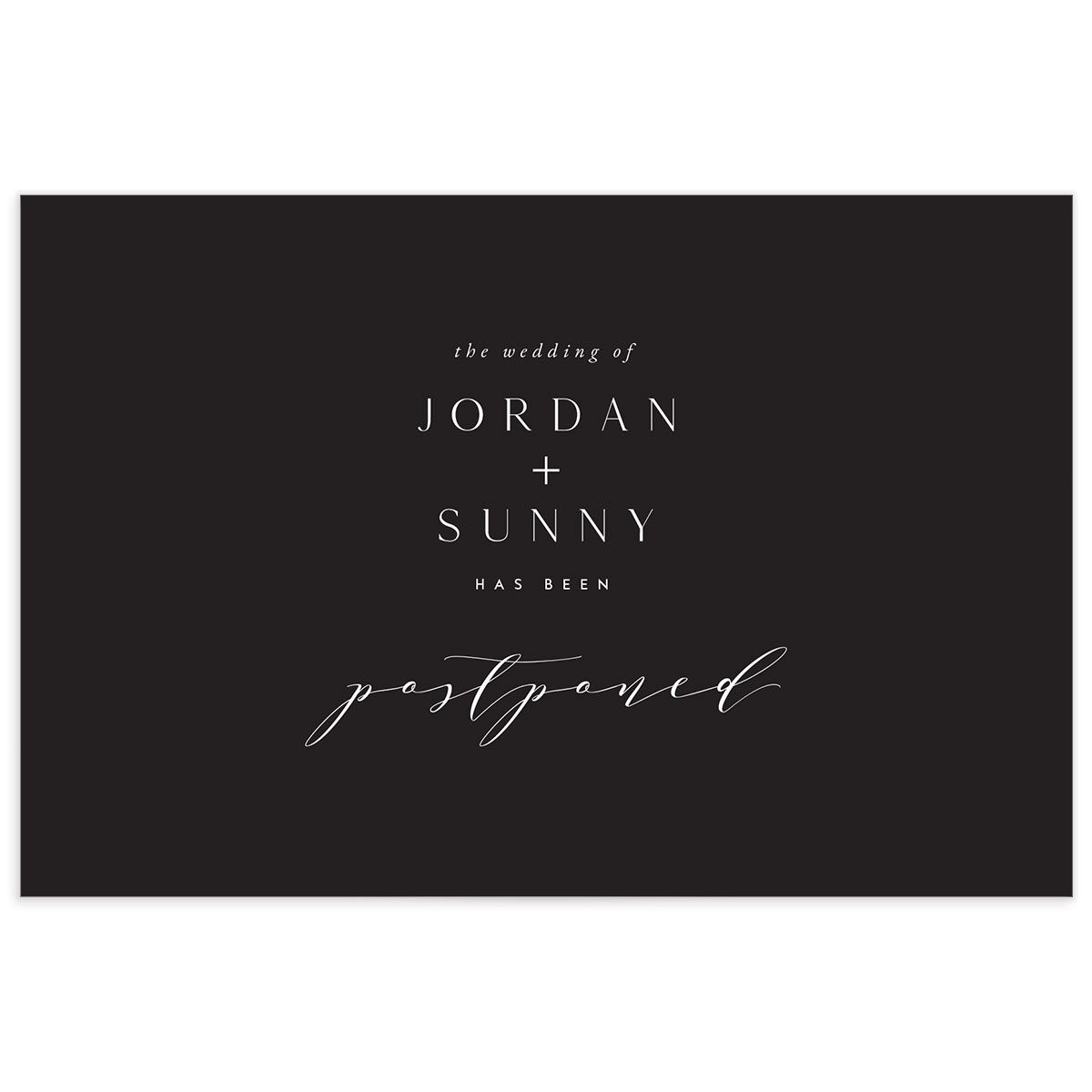 Elegant Typography Change the Date Postcards Cotton