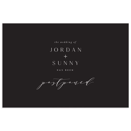 Elegant Typography Change the Date Postcards - 