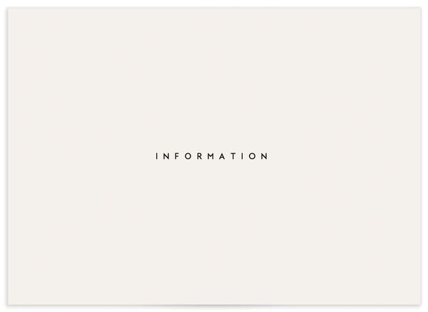 Elegant Typography Wedding Enclosure Cards back