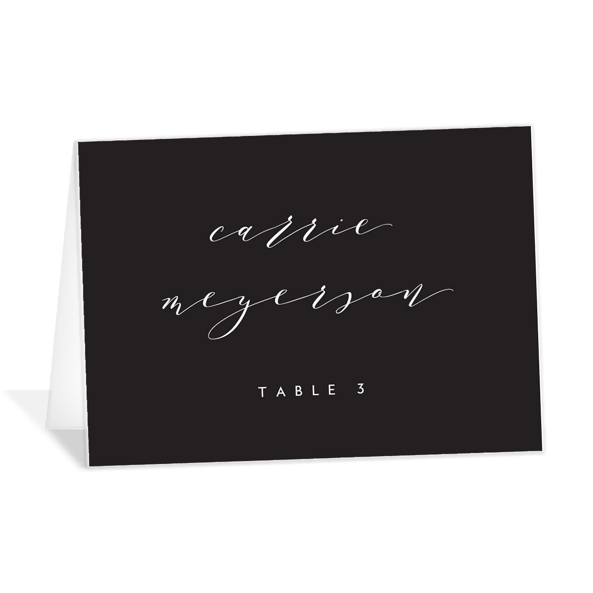 Elegant Typography Place Cards