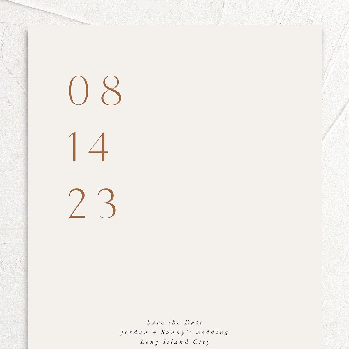 Elegant Typography Save The Date Cards Cotton Signature smooth No