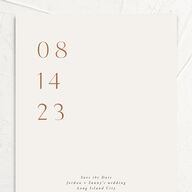 Elegant Typography Save The Date Cards Cotton Signature smooth No