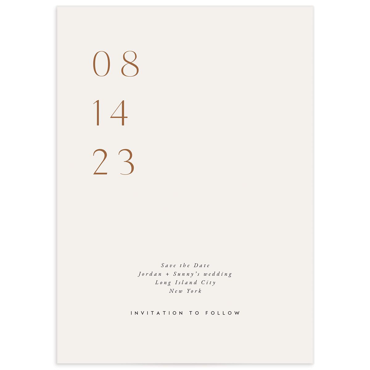 Elegant Typography Save The Date Cards