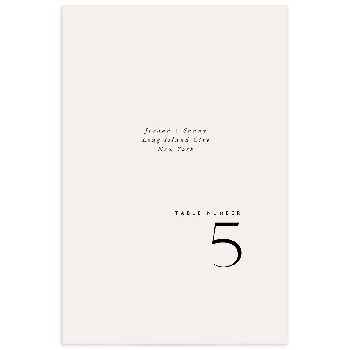 Elegant Typography Table Numbers front