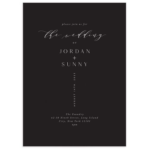 Elegant Typography Wedding Invitations - 
