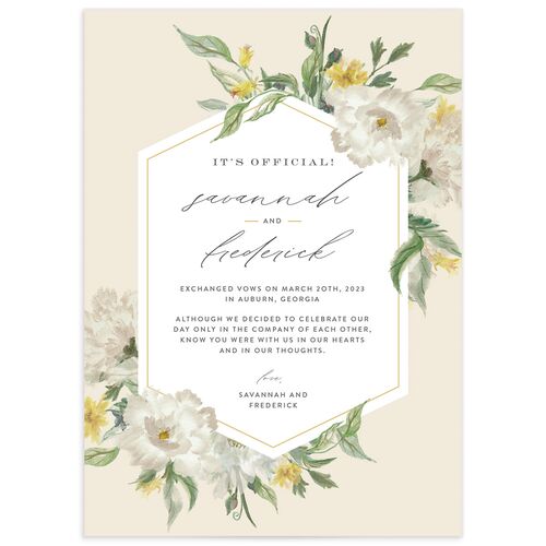Floral Watercolor Change the Date Cards