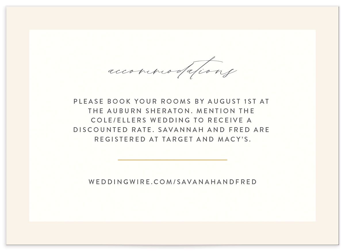 Floral Watercolor Wedding Enclosure Cards front in green