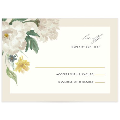Floral Watercolor Wedding Response Cards