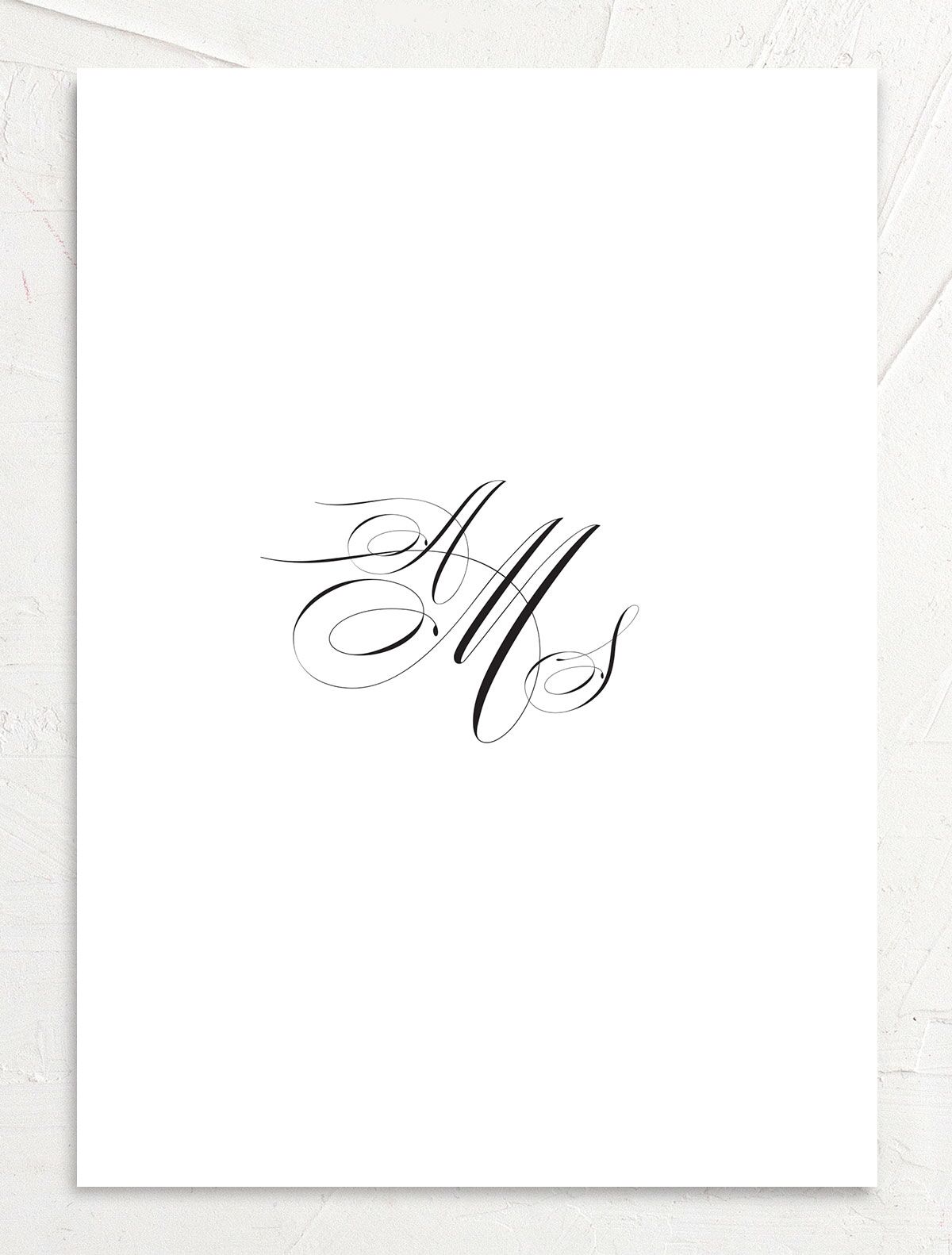 Sophisticated Script Rehearsal Dinner Invitations back