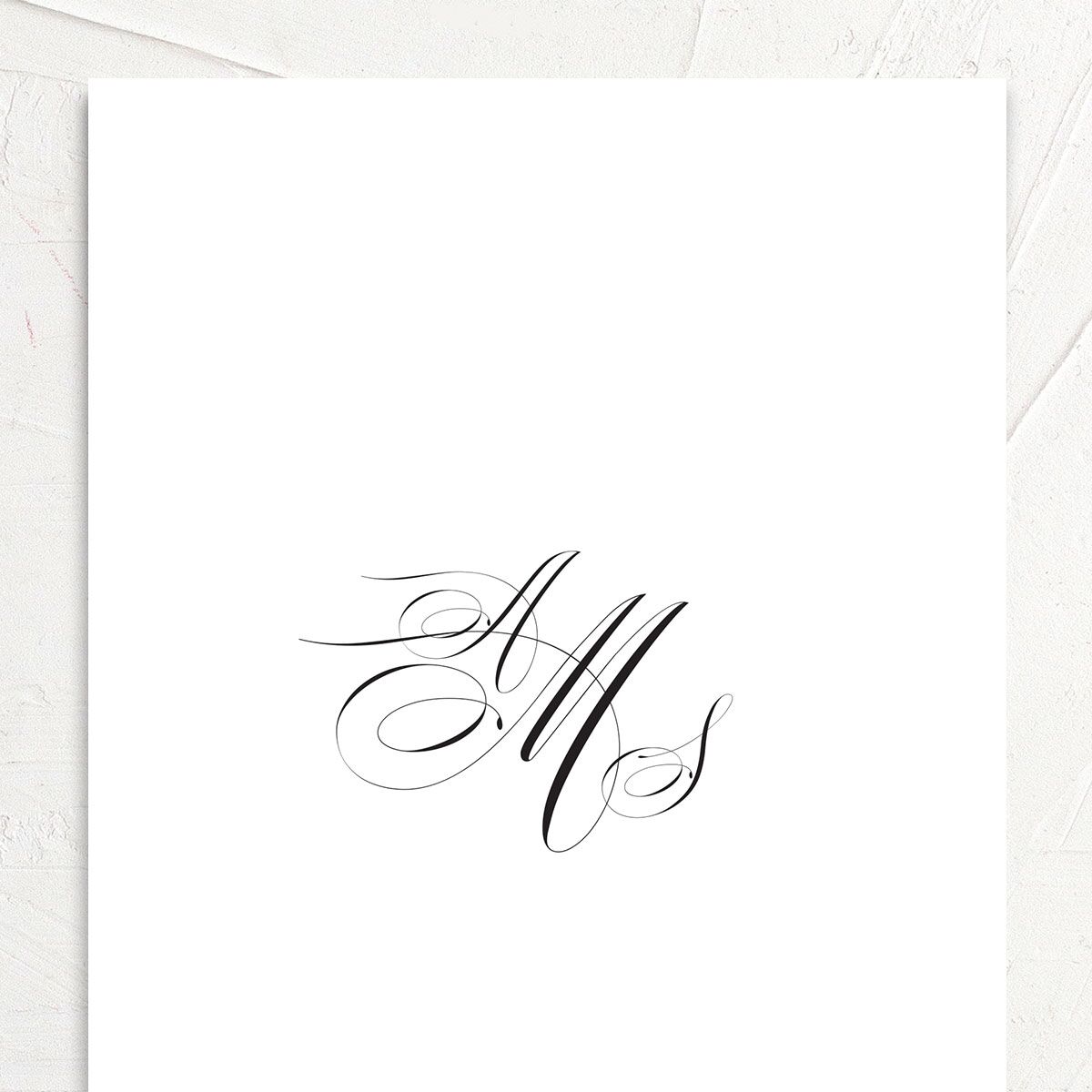 Sophisticated Script Save the Date Cards Pure White Signature No