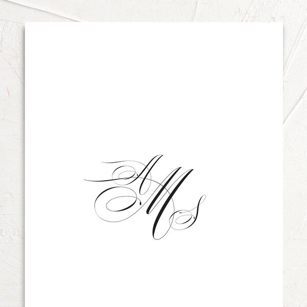 Sophisticated Script Save the Date Cards Pure White Signature No