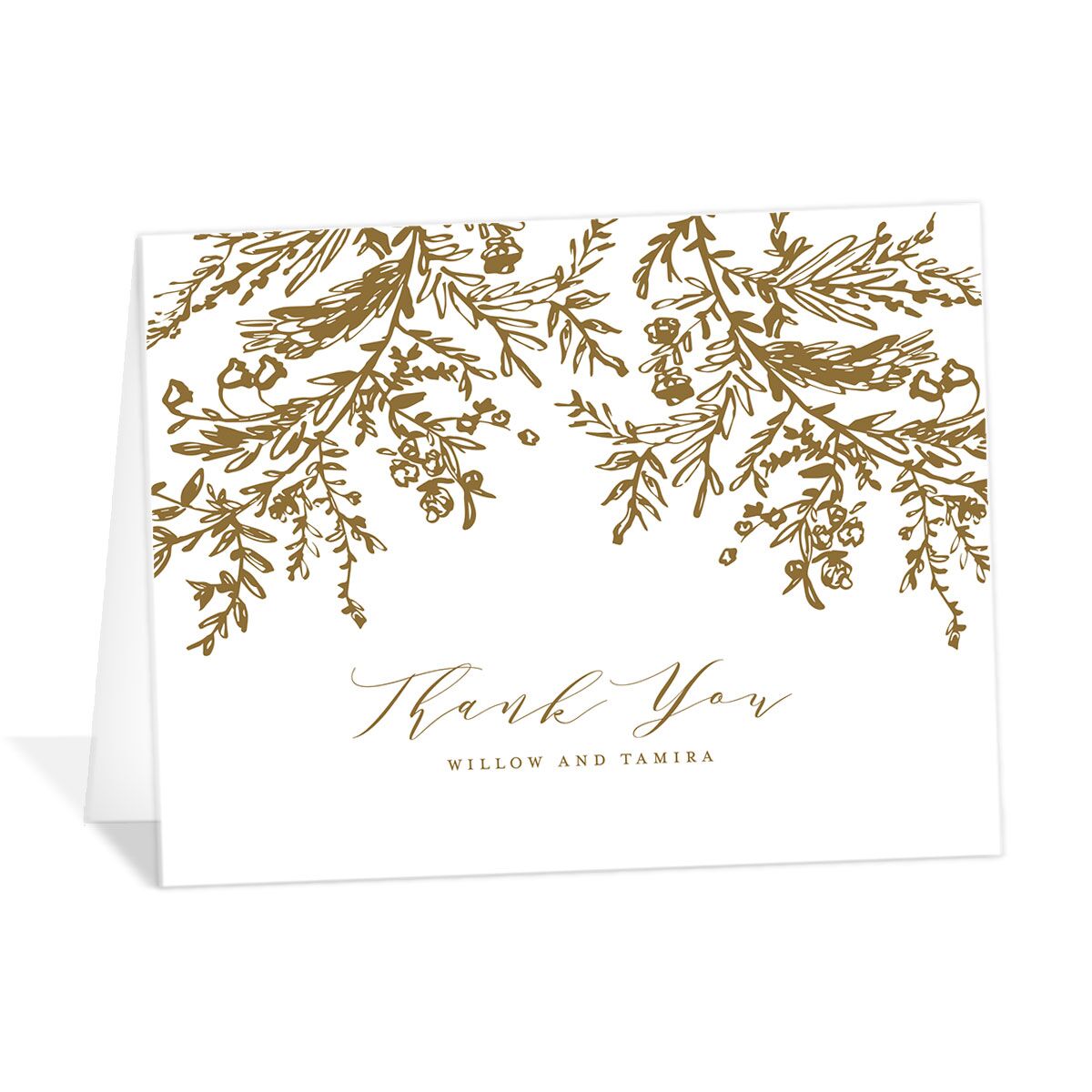 Elegant Laurel Thank You Cards