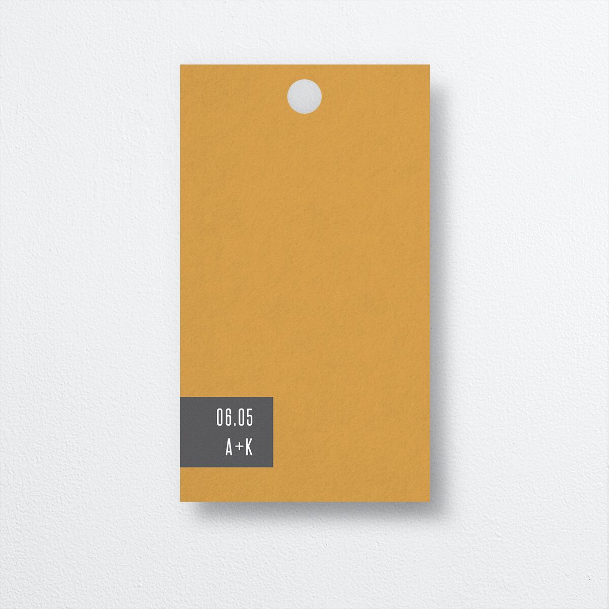 Vintage Library Favor Gift Tags Marigold Signature