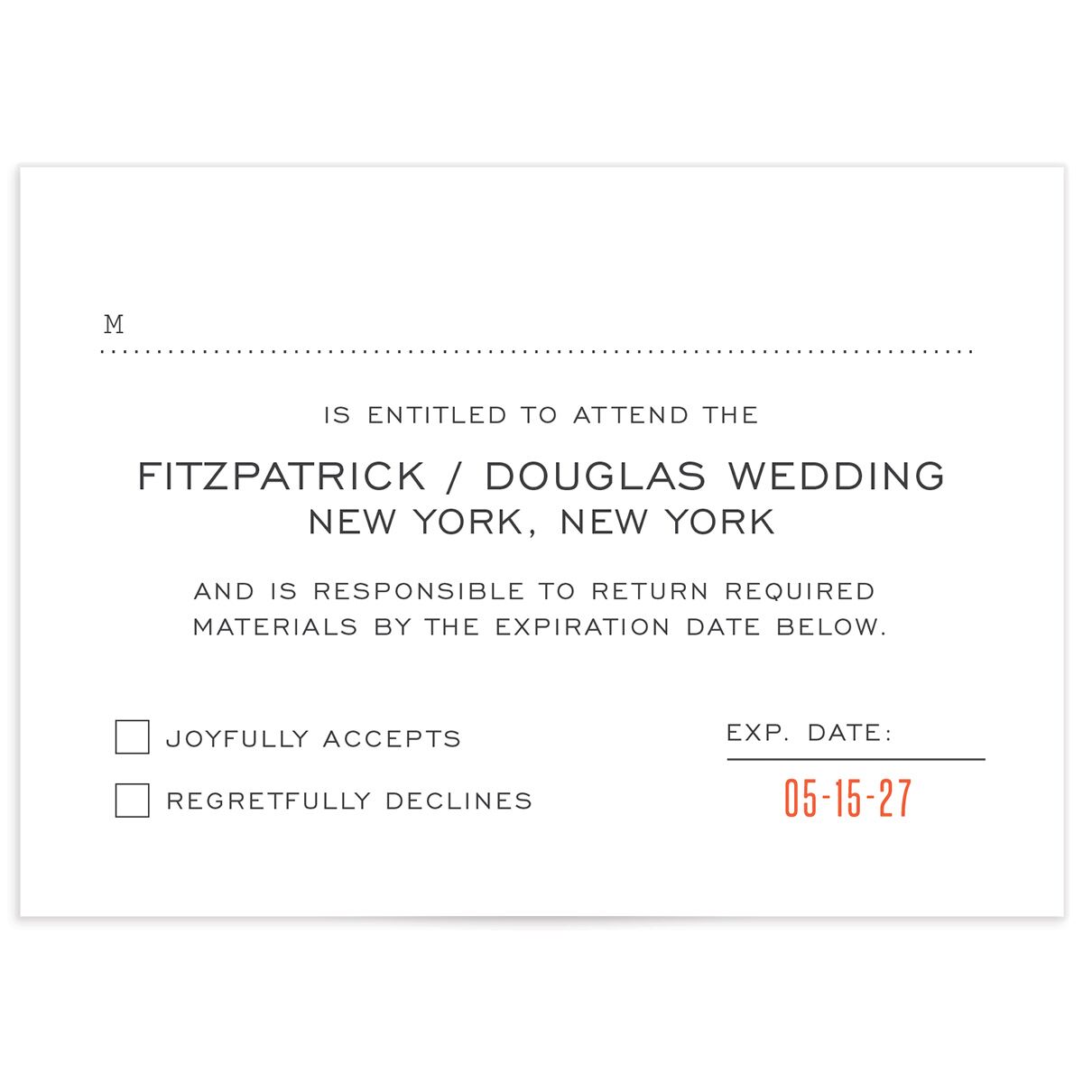 Vintage Library Wedding Response Cards
