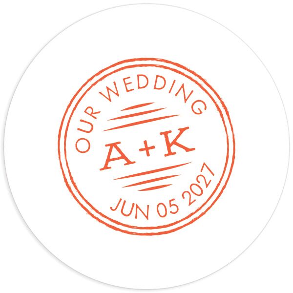 Vintage Library Wedding Stickers