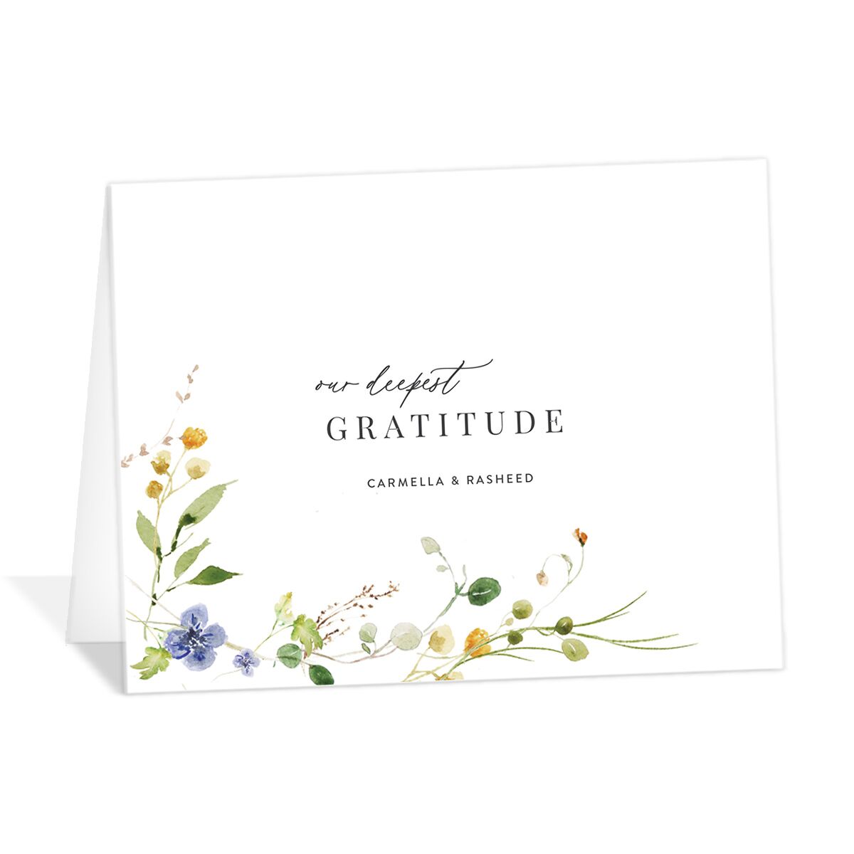 Delicate Wildflower Thank You Cards