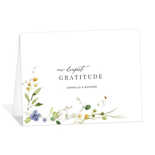 Delicate Wildflower Thank You Cards