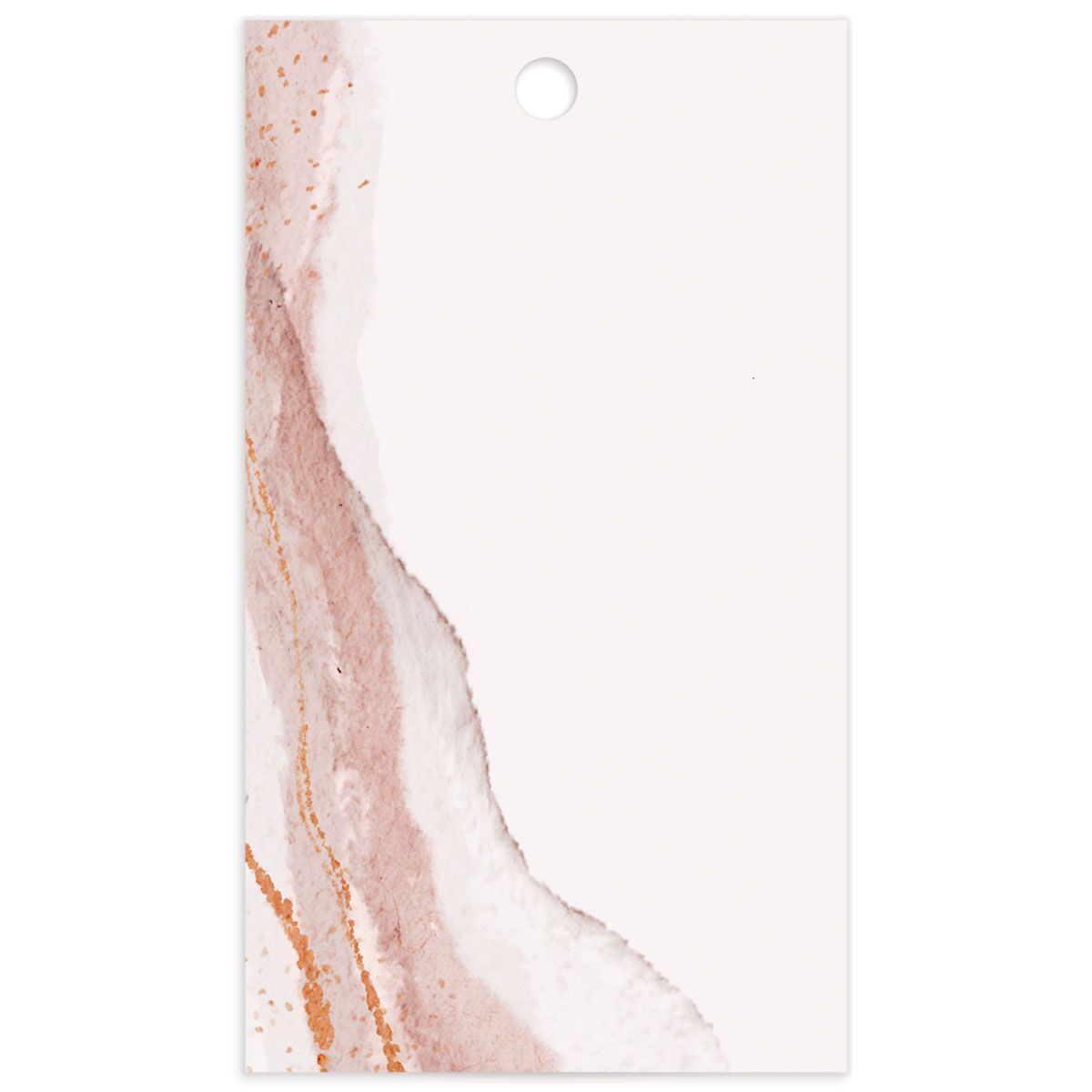 Abstract Wave Favor Gift Tags Rose Pink Signature