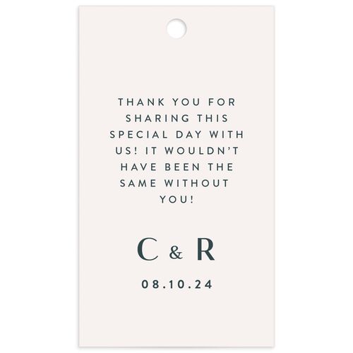 Abstract Wave Favor Gift Tags - 