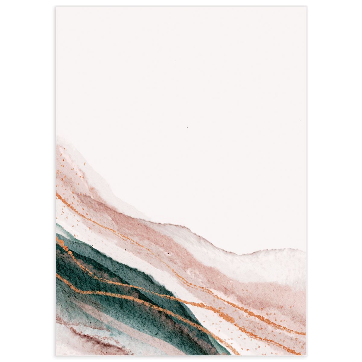 Abstract Wave Wedding Response Cards back